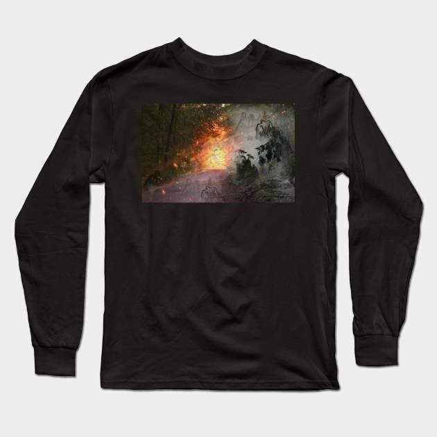 3D CHINESE GHOST STORY Long Sleeve T-Shirt by MICHAEL ZHOU